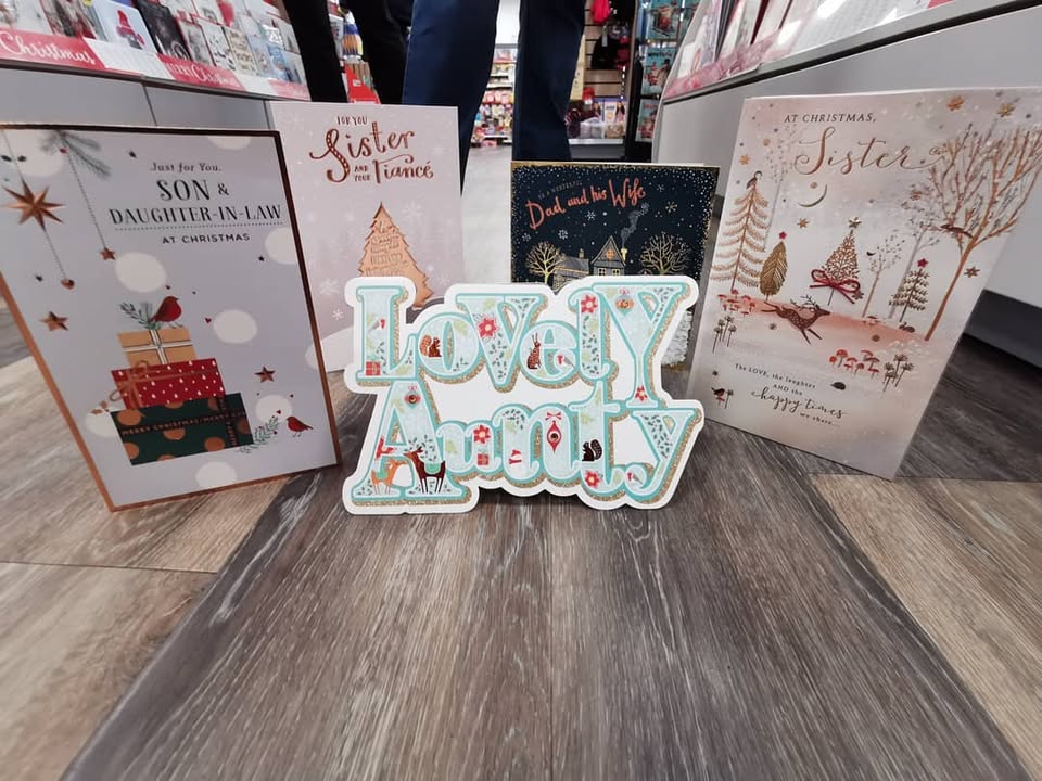 Christmas cards and toys — loads of new stock in