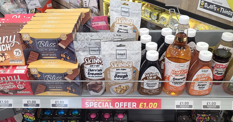 Skinny Foods range now just £1