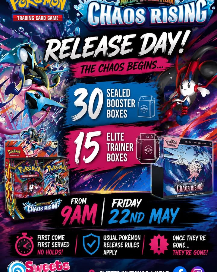 Pokémon Chaos Rising lands tomorrow morning