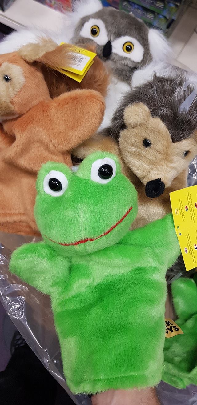 New hand puppets just arrived