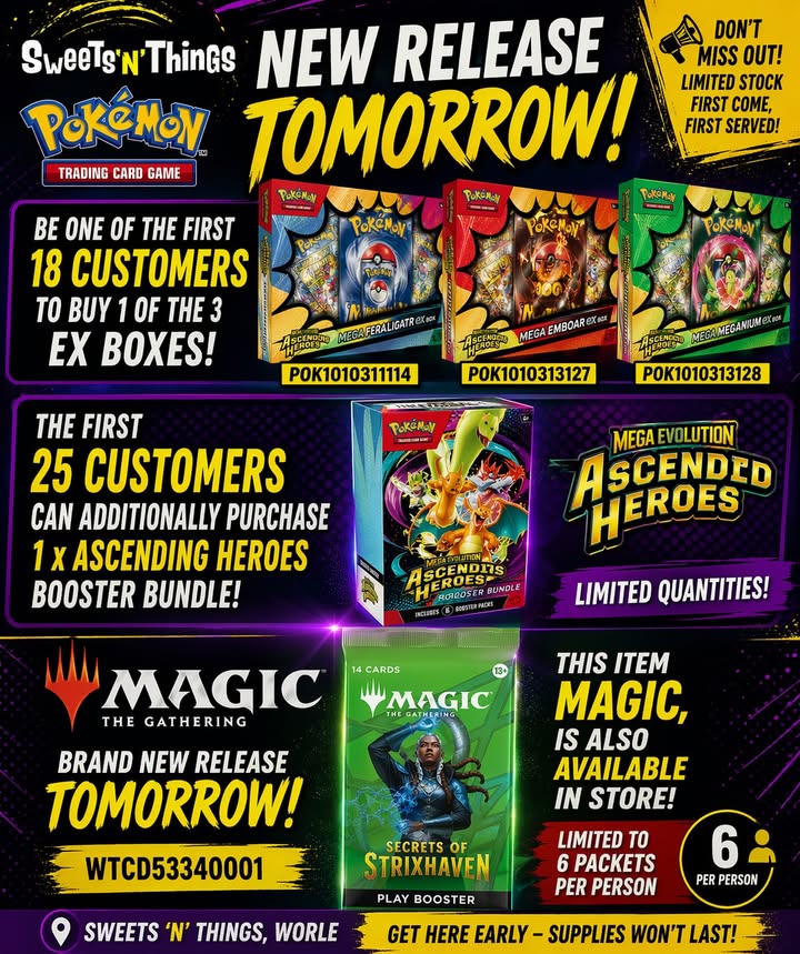 Big Release Day Tomorrow: Pokémon & Magic