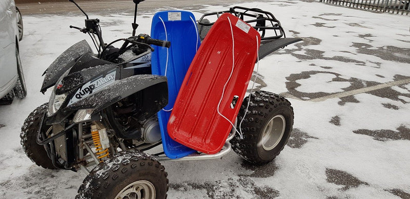 Sledges in stock — red or blue