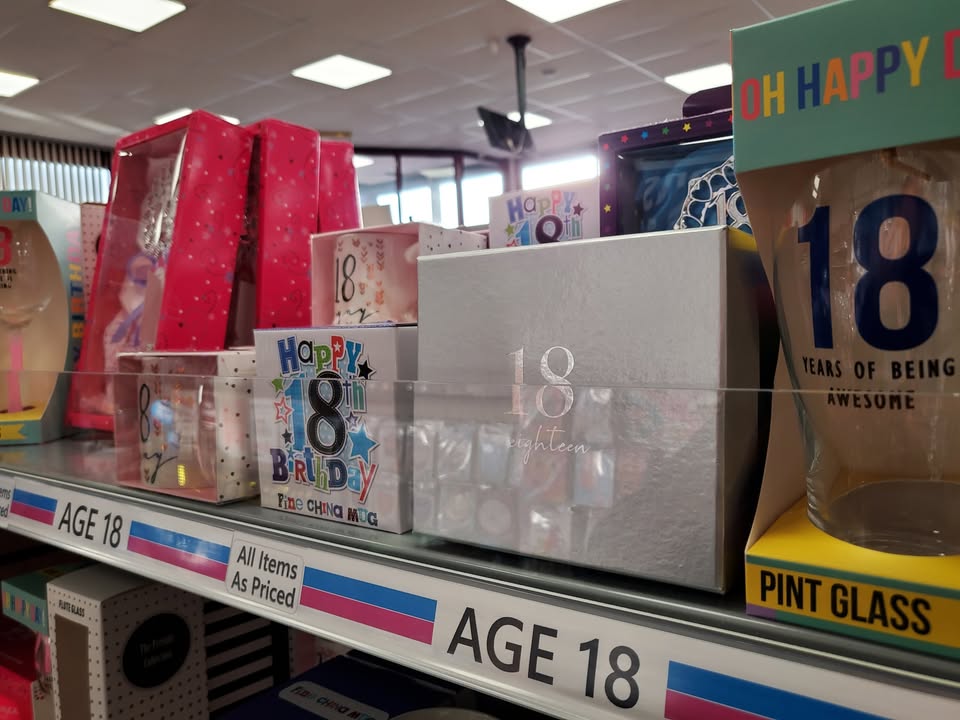 Big restock of milestone birthday gifts