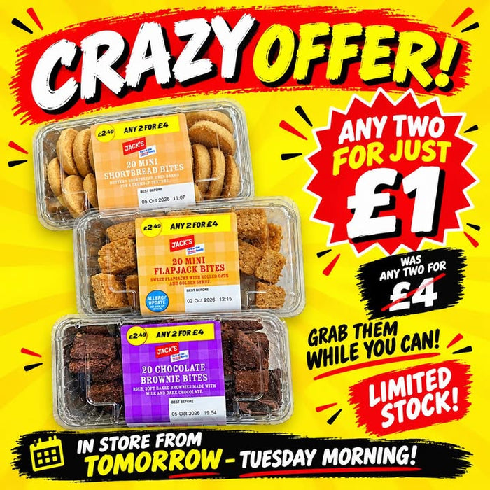 Jack's Mini Bites: Any Two for Just £1
