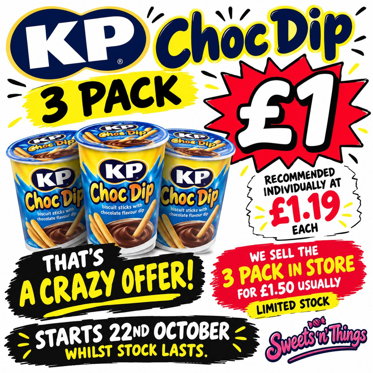 KP Choc Dip 3-Pack Offer!