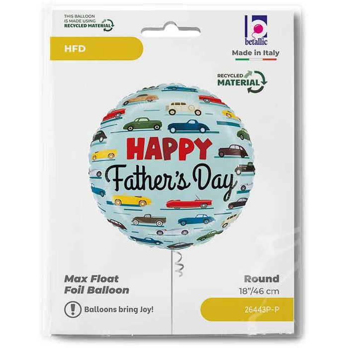 Happy Father's Day Foil Balloon (Optional Helium Inflation)