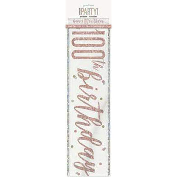 Banner 100th Rose Gold Glitz