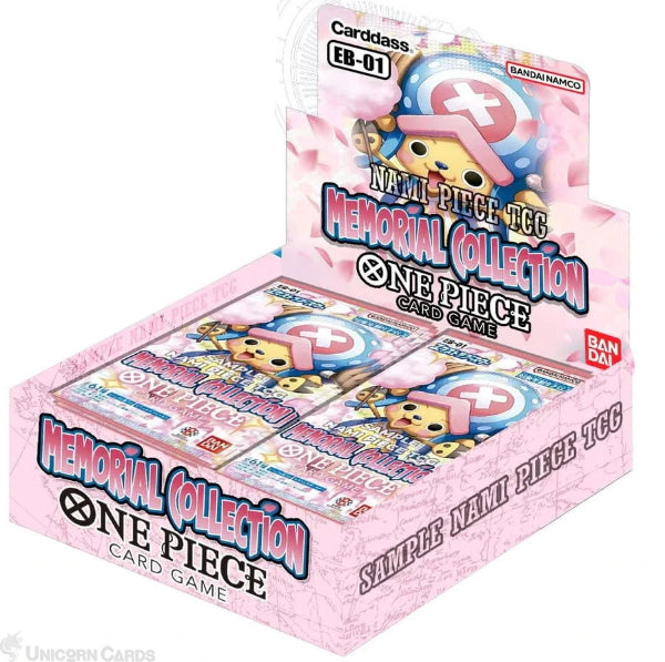 One Piece Card Game: Extra Booster - Memorial Collection (EB-01) Boost Sweets 'n' Things One Piece Card Game: Extra Booster - Memorial Collection (EB-01) Boost Sweets 'n' Things