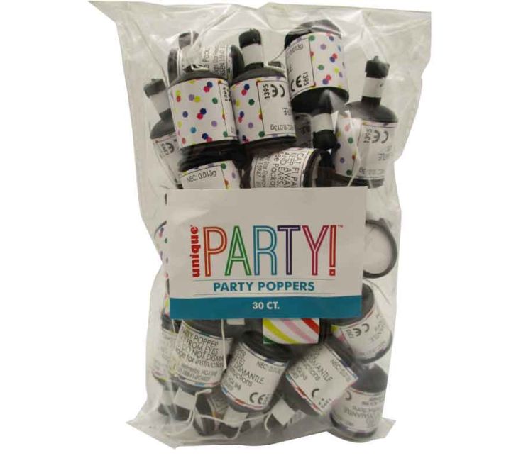 Party Poppers 30 Pack