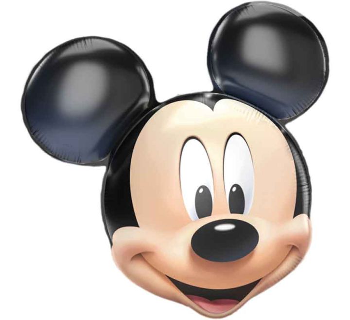 Mickey Mouse Head SuperShape Foil Balloon (Optional Helium Inflation)