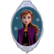 Anna Frozen Supershape Foil Balloon (Optional Helium Inflation)