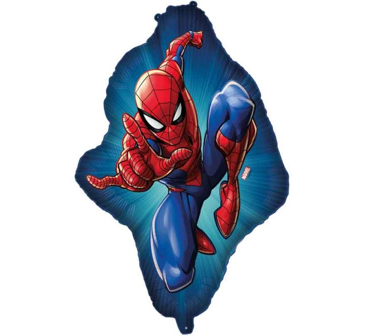 Spider-Man SuperShape Helium Filled Foil Balloon - 17x29" (Optional Helium Inflation)