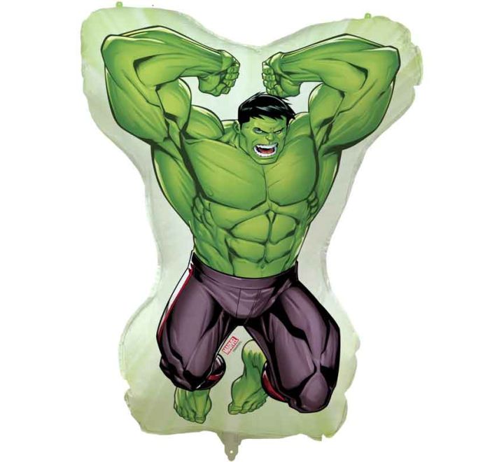 The Incredible HULK SuperShape Helium Filled Foil Balloon  (Optional Helium Inflation)