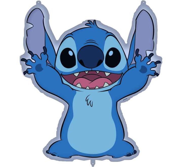 Stitch - Disney's Lilo and Stitch Helium Filled Foil Balloon - 33" (Optional Helium Inflation)