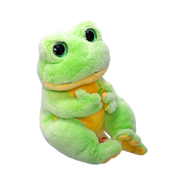 Ty Beanie Bellies Regular - Snapper the Frog soft toy - side