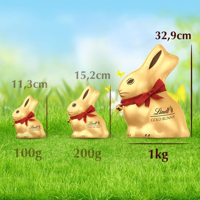 Lindt Gold Bunny Milk Chocolate, 1kg