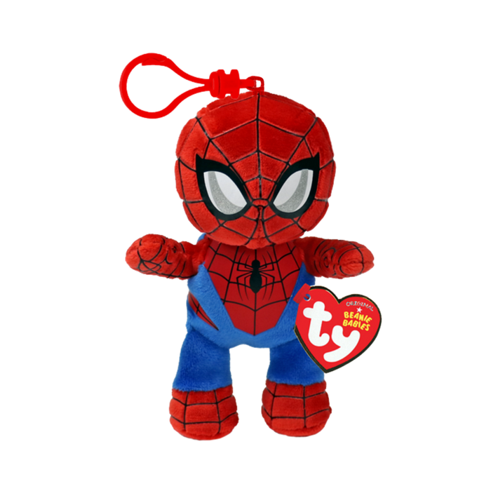 Ty Key Clip - Spider-Man (Marvel) soft toy - front