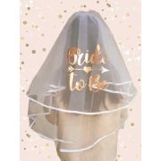 Luxury Bride To Be Printed Veil