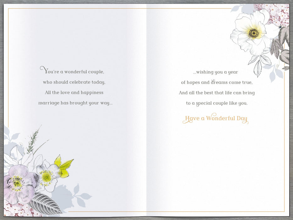 Gibson Anniversary Card for Sister and Brother-in-Law, Conventional Design