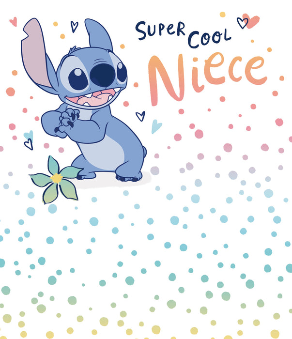 Disney Lilo and Stitch Birthday Card for Niece, Cute Design