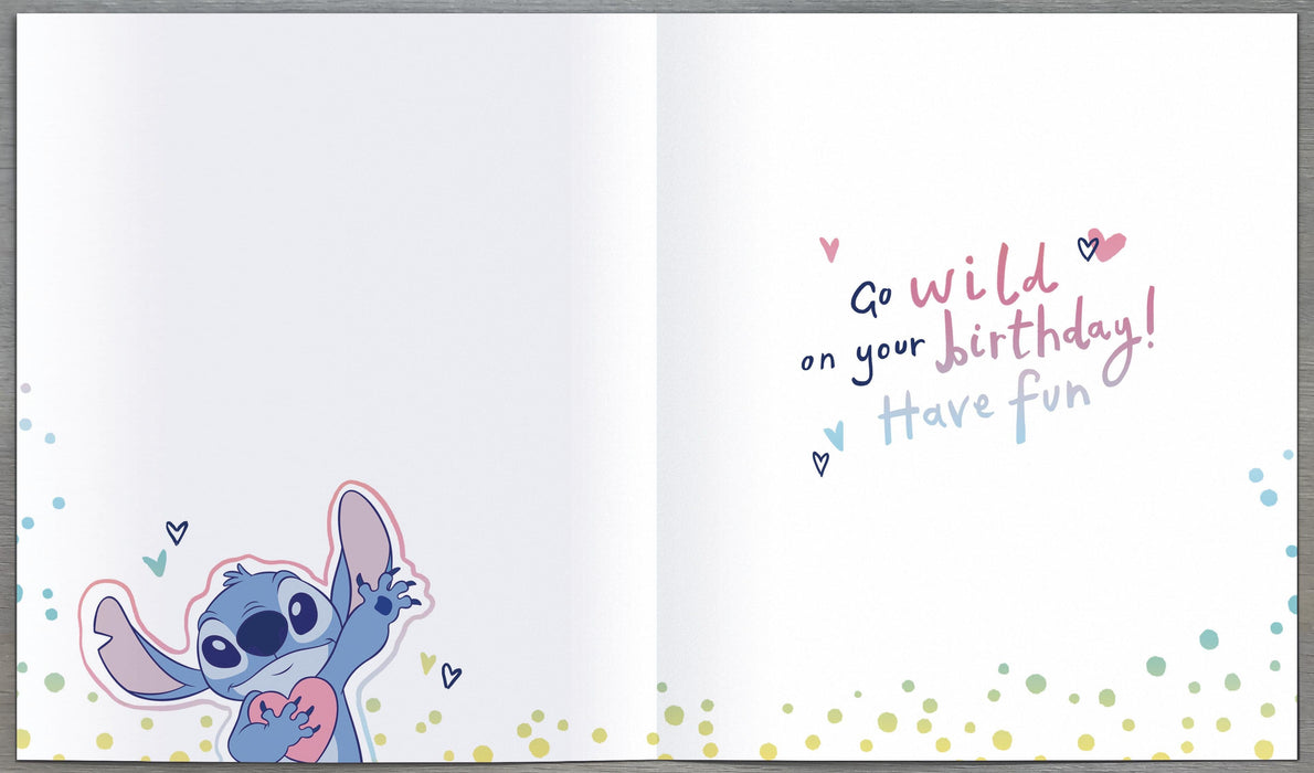 Disney Lilo and Stitch Birthday Card for Niece, Cute Design