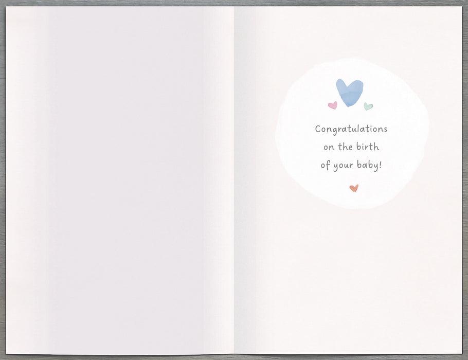 Carlton Birth Card for Congrats, Conv Design