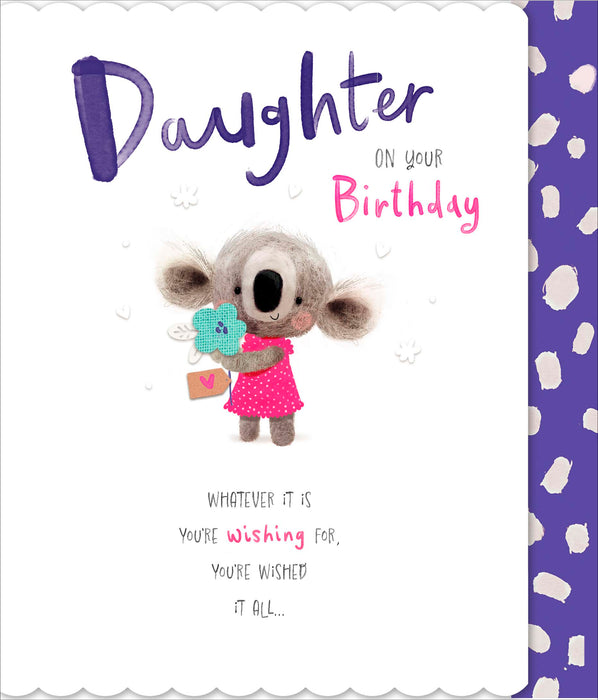 Kimba Birthday Card for Daughter, Cute Design