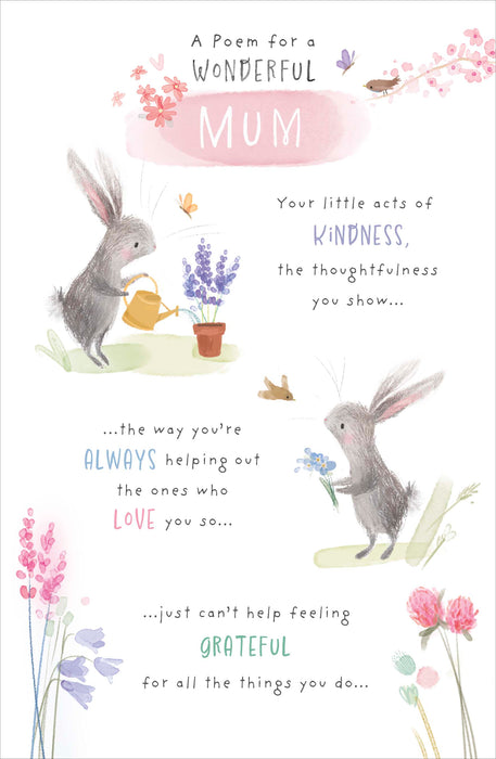 Little | Birthday Card Mum Cute | Happy Birthday Gifts | Her, Girls, Women | With Envelope