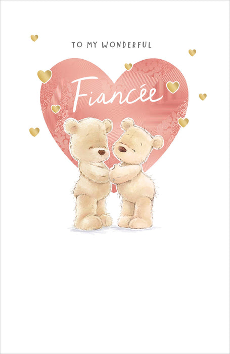 Nutmeg Birthday Card for Fiancee, Cute Design