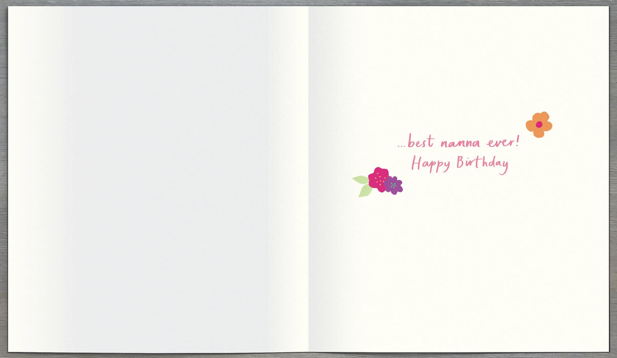 Lots of Woof Birthday Card for Nanna, Cute Design
