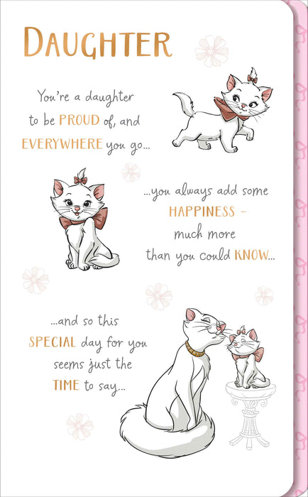 Disney Aristocats Birthday Card for Daughter, Juv Design