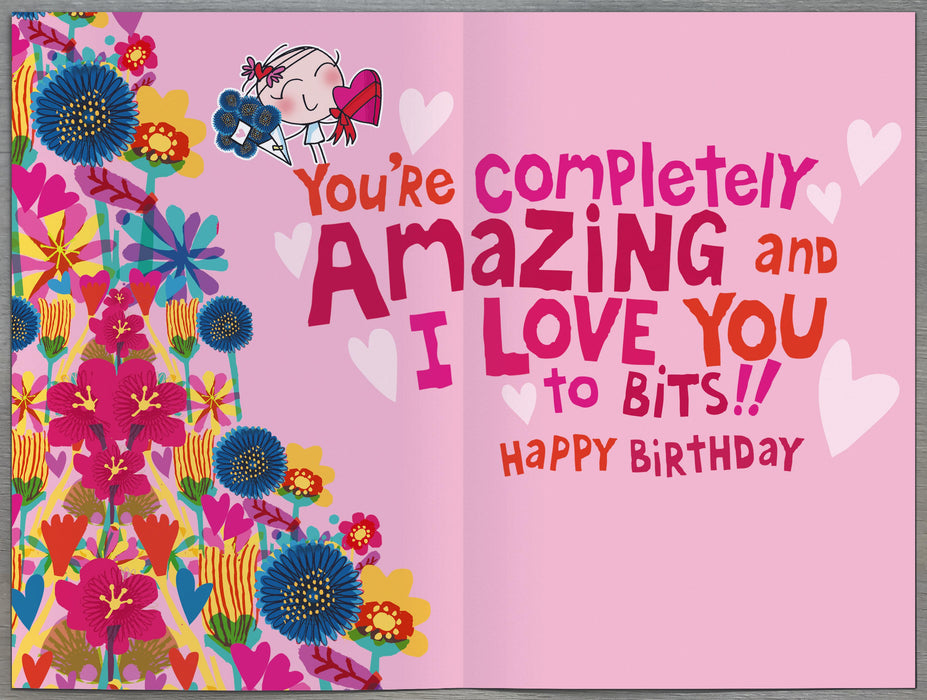 Wigwam Birthday Card for Girlfriend, Cute Design
