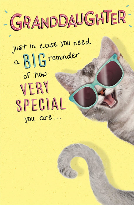Hanson White | Birthday Card Granddaughter | Humorous Design | With Envelope