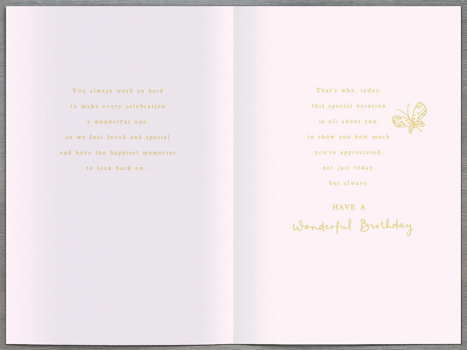 Into the Meadow Birthday Card for Mum, Conv Design