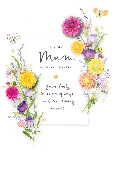 Into the Meadow Birthday Card for Mum, Conv Design