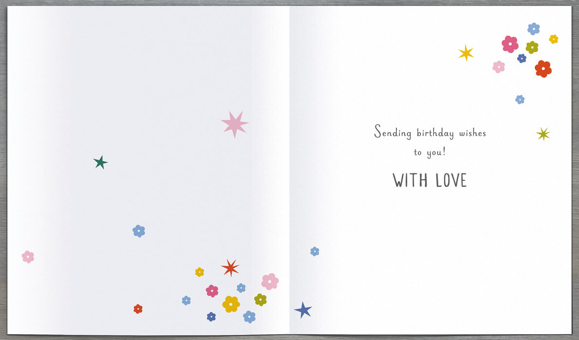 Carlton Birthday Card for Auntie, Conv Design