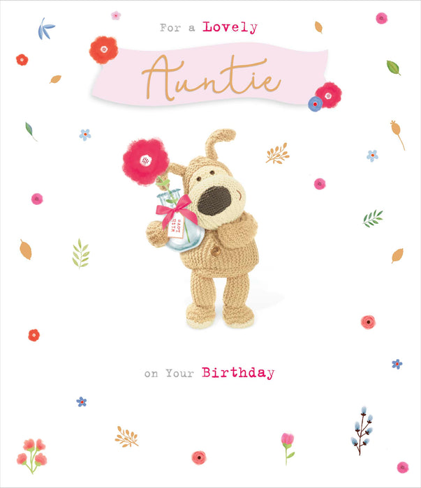 Boofle | Birthday Card Auntie Cute | Happy Birthday Gifts | Her, Girls, Women | With Envelope