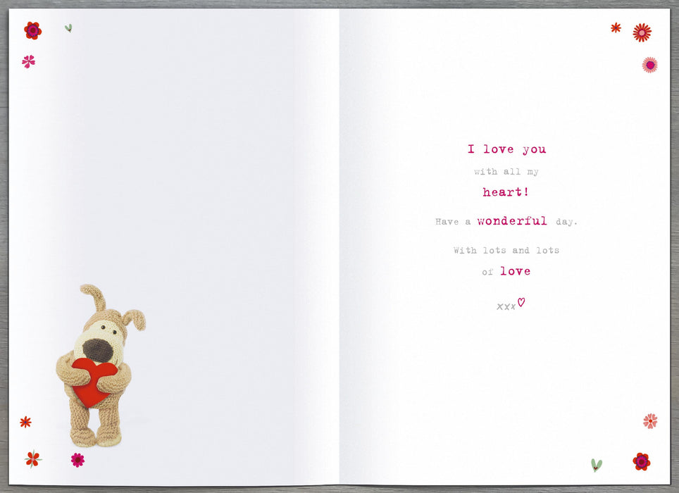 Boofle Birthday Card for Girlfriend, Cute Design