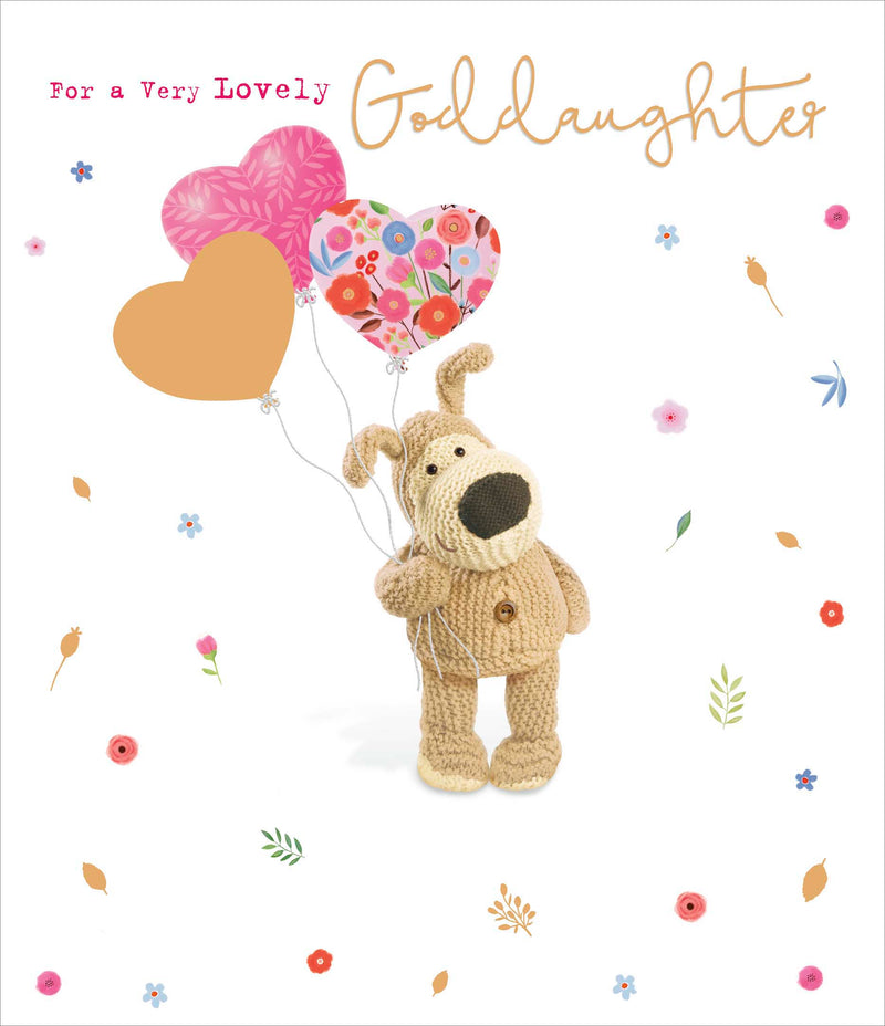 Boofle | Birthday Card Goddaughter Cute | Happy Birthday Gifts | Her, Girls, Women | With Envelope