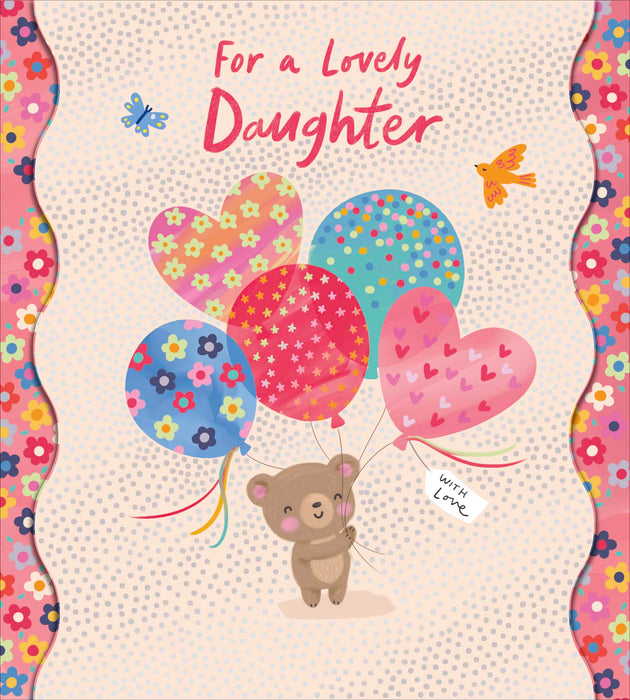 Carlton Birthday Card for Daughter, Cute Design