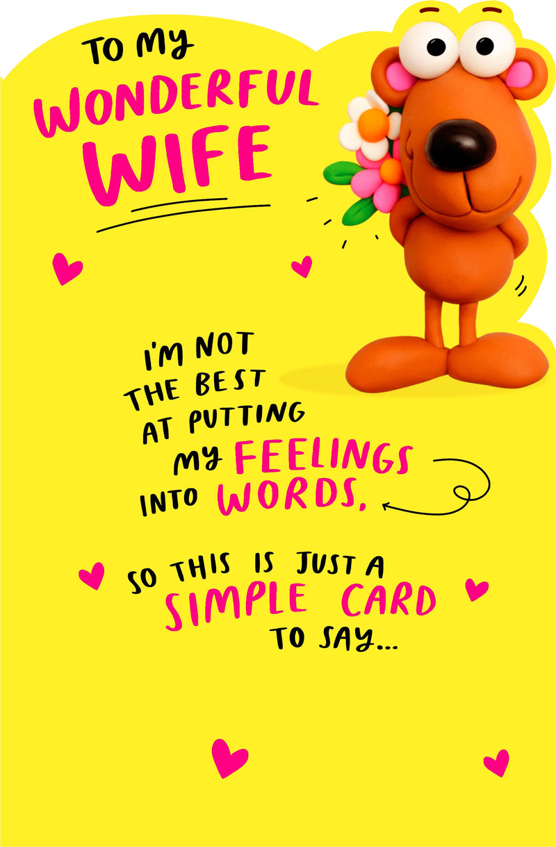 Crackers | Birthday Card Wife Hum | Happy Birthday Gifts | Her, Girls, Women | With Envelope