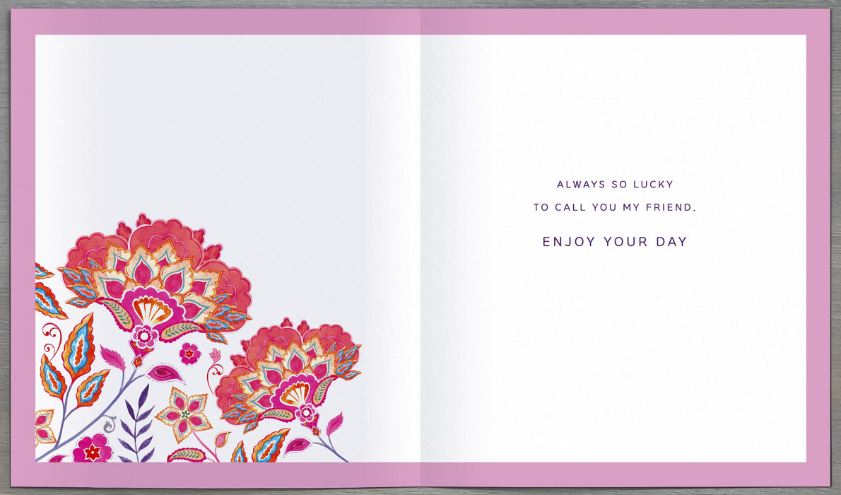 Eastern Print Studio Birthday Card for Friend, Conv Design