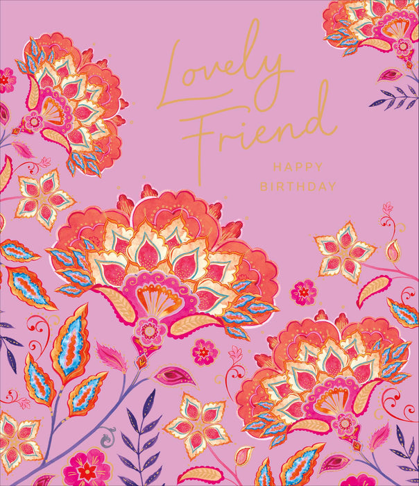 Eastern Print Studio Birthday Card for Friend, Conv Design