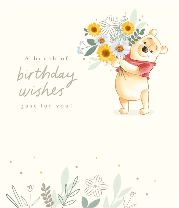 Disney Winnie the Pooh Birthday Card for Cute, Cute Design