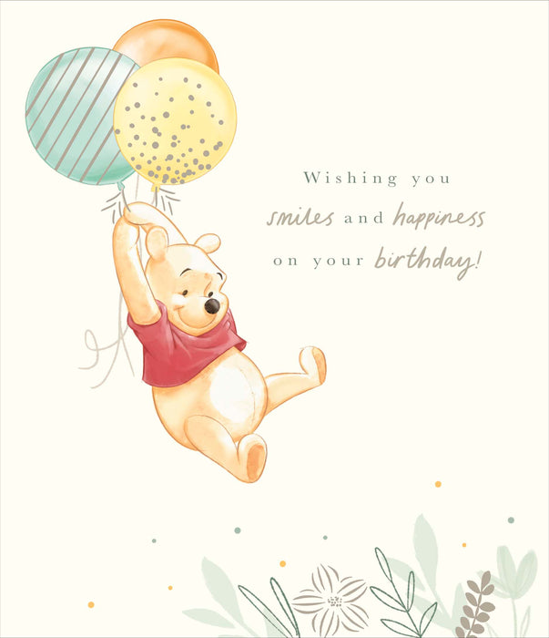 Disney Winnie the Pooh Birthday Card for Cute, Cute Design