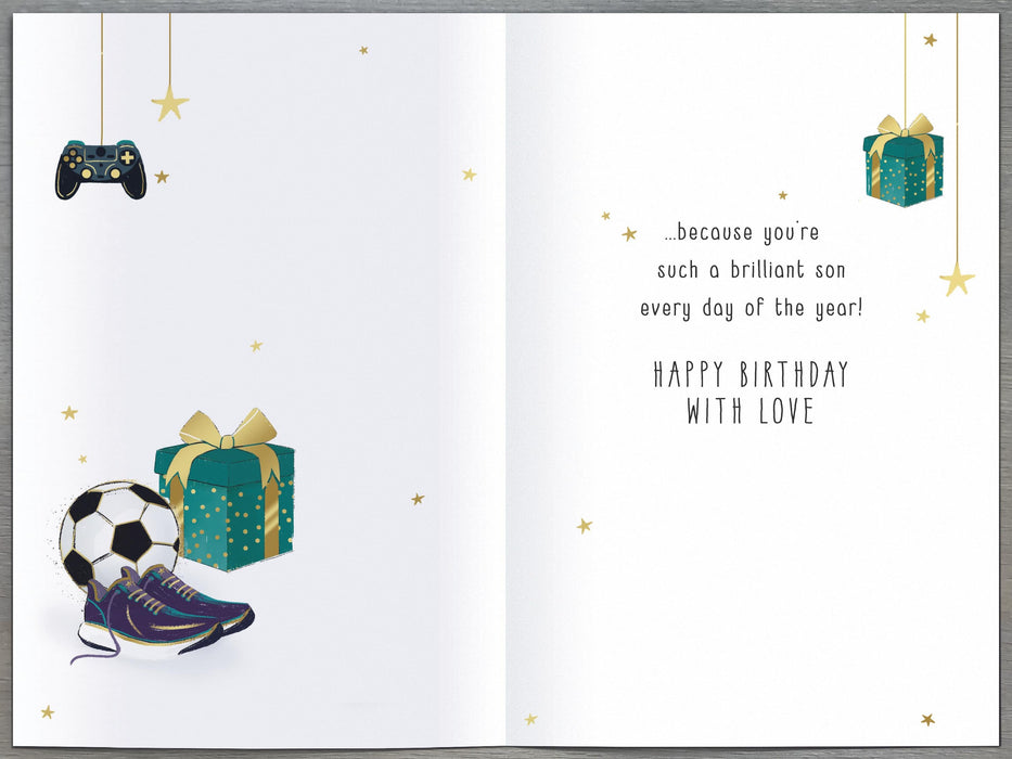 Simply | Birthday Card Son | Happy Birthday Gifts | Him, Boys, Men | Traditional Design | With Envelope