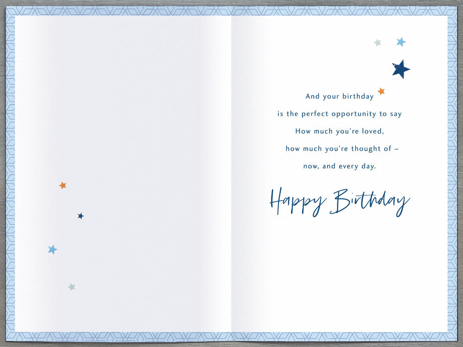 Simply | Birthday Card Grandson | Happy Birthday Gifts | Him, Boys, Men | Traditional Design | With Envelope