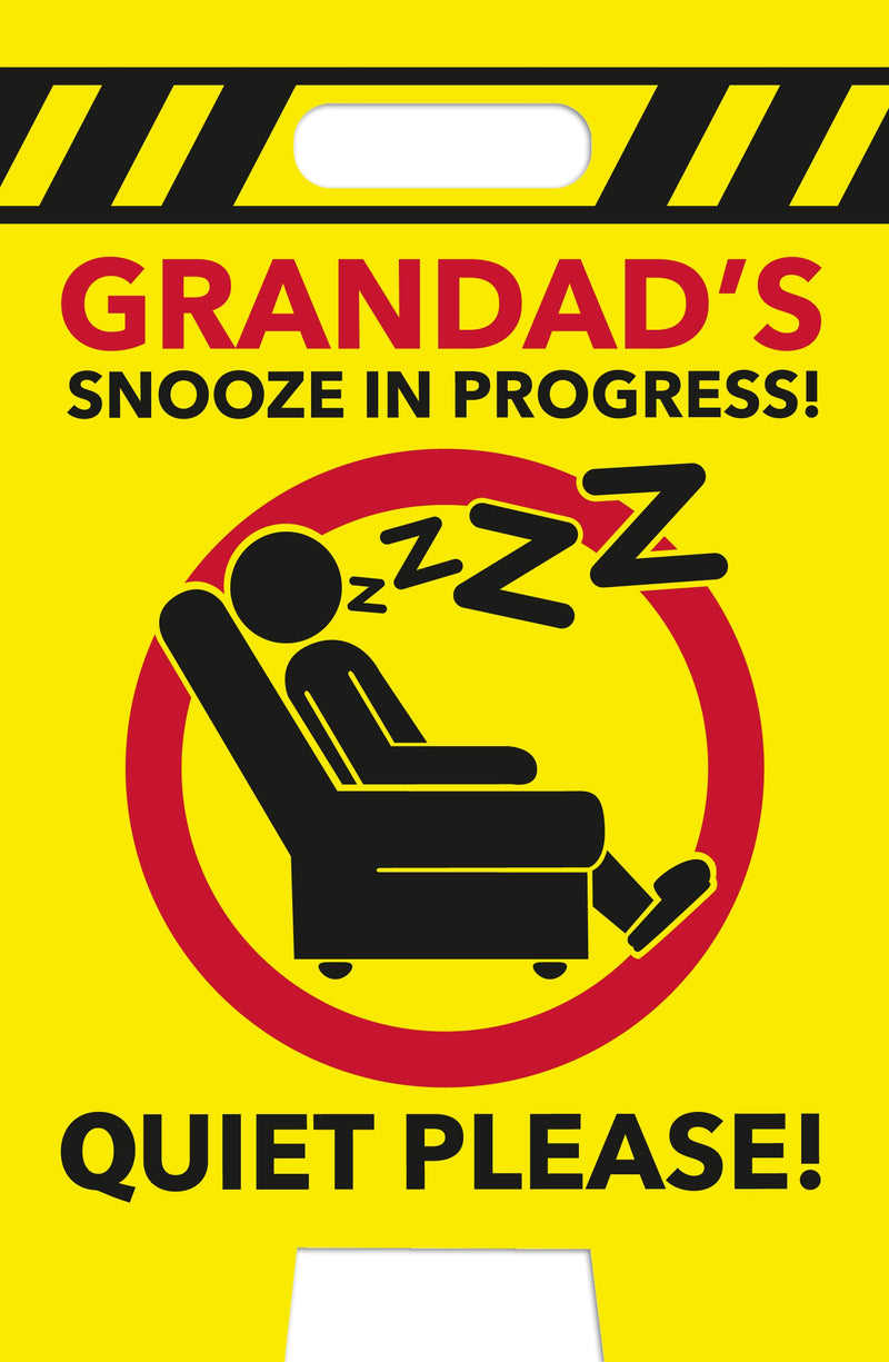 Your Attention Please | Birthday Card Grandad | Humorous Design | With Envelope