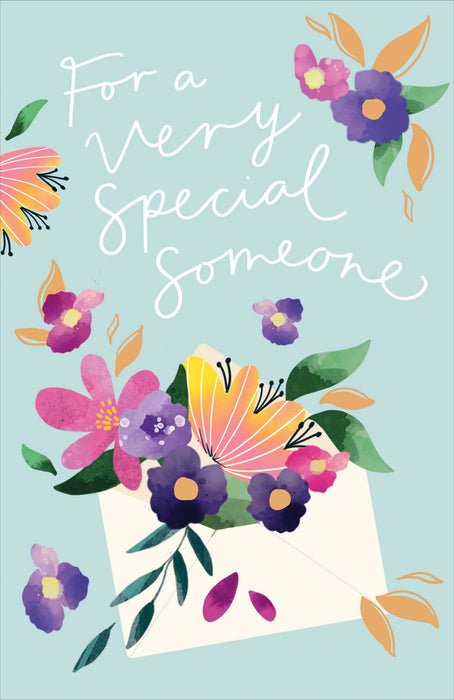 Floral Celebrations Birthday Card for Conv, Conv Design