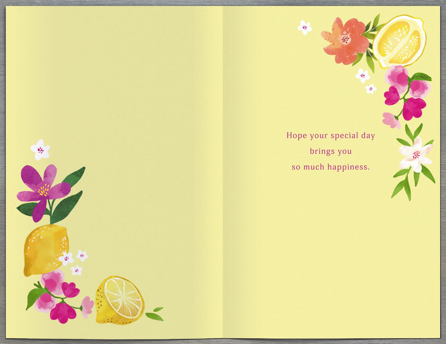 Floral Celebrations Birthday Card for Conv, Conv Design